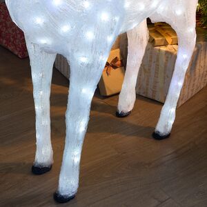 Светодиодный Олень Роско 135 см, 190 холодных белых LED ламп, акрил, IP44 Winter Deco фото 4