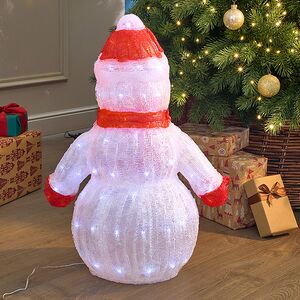 Светодиодная фигура Снеговик Юки 60 см, 120 холодных белых LED ламп, акрил, IP44 Winter Deco фото 5