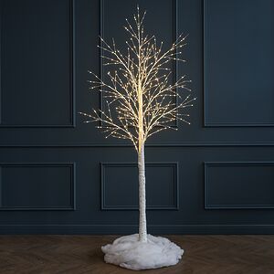 Светодиодное дерево Березка заснеженное 210 см, 750 теплых белых LED ламп, IP44 Winter Deco фото 10