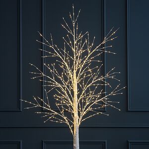 Светодиодное дерево Березка заснеженное 210 см, 750 теплых белых LED ламп, IP44 Winter Deco фото 2