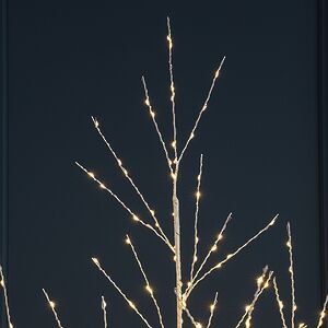 Светодиодное дерево Березка заснеженное 210 см, 750 теплых белых LED ламп, IP44 Winter Deco фото 6