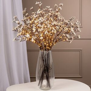 Набор светодиодных веточек Гипсофила Бонхилл 80 см, 45 теплых белых микро LED ламп, 3 шт, IP44 Winter Deco фото 3