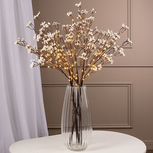 Набор светодиодных веточек Гипсофила Bonhill 80 см, 45 теплых белых микро LED ламп, 3 шт, IP44