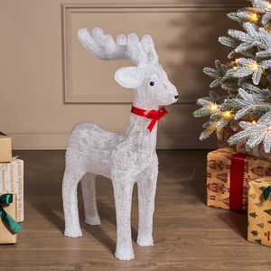Светодиодная фигура Олень Винди 64 см, 60 теплых белых LED ламп Winter Deco фото 2
