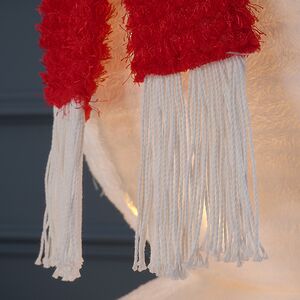 Светодиодная фигура Снеговик - Пожелание Счастья 180*70 см, 200 теплых белых LED ламп, IP44 Winter Deco фото 10