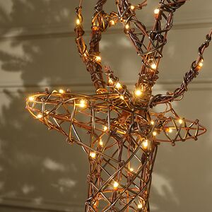 Светодиодная фигура Олень Роки 92 см, 120 теплых белых LED ламп, IP44 Winter Deco фото 4