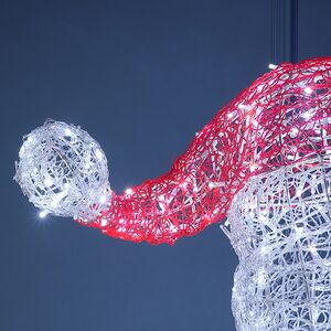 Светодиодная фигура Снеговик с Подарками 180 см, 1000 холодных белых LED ламп с мерцанием, IP67 Winter Deco фото 13