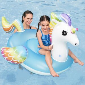 Надувная игрушка для плавания Единорог голубой 155*119 см (Bestway, Китай). Артикул: 41114-2