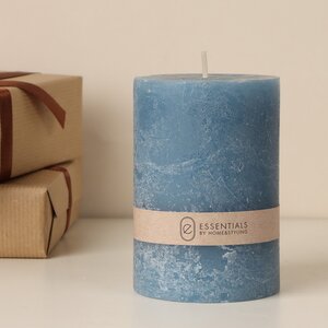 Декоративная свеча Рикардо 10*7 см голубая (Koopman, Нидерланды). Артикул: 420007300