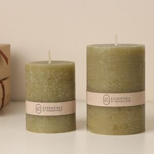 Декоративная свеча Рикардо 10*7 см оливковая Koopman фото 2