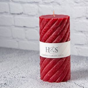 Декоративная свеча Айвори 14*7 см красная (Koopman, Нидерланды). Артикул: 420211030