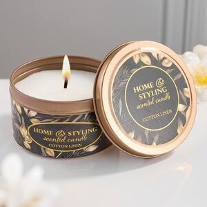 Ароматическая свеча Phoebe - Cotton Linen 8*5 см