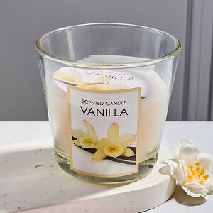 Ароматическая свеча Vanilla 8 см, в стеклянном стакане