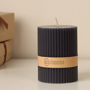 Декоративная свеча Эстри 8*6 см черная (Koopman, Нидерланды). Артикул: 420901550