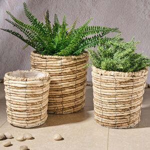 Набор декоративных кашпо Джутио 19-25 см, 3 шт