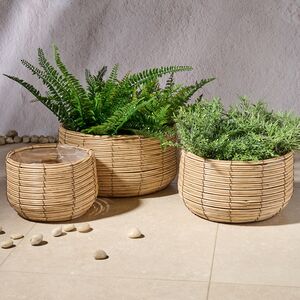 Набор декоративных кашпо Джули 20-29 см, 3 шт