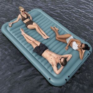 Надувной матрас-плот Миртос 269*183 см серый