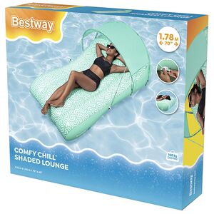 Надувной шезлонг для плавания Баваро 178*102 см с навесом Bestway (Бествей) фото 6