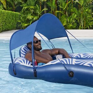 Надувной матрас для плавания Shaded Lounge 198*112 см с навесом и сетчатым дном Bestway (Бествей) фото 3