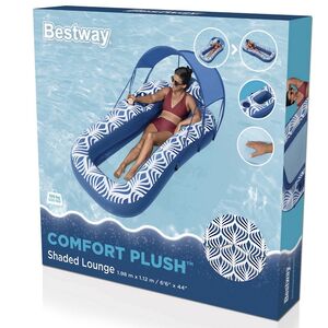 Надувной матрас для плавания Shaded Lounge 198*112 см с навесом и сетчатым дном Bestway (Бествей) фото 8