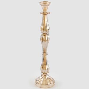 Декоративный подсвечник-канделябр на 1 свечу Cristallerie 41 см шампань