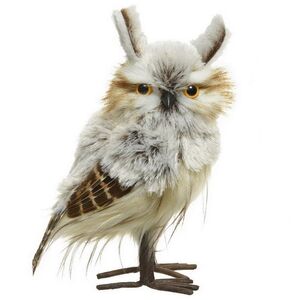 Декоративная фигура Сова Жоржетта 15 см (Kaemingk, Нидерланды). Артикул: 457697-1