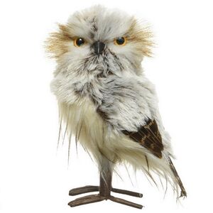 Декоративная фигура Сова Камелия 15 см (Kaemingk, Нидерланды). Артикул: 457697-2