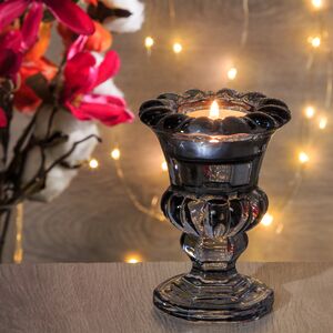 Стеклянный подсвечник Афина 11 см дымчатый (ShiShi, Эстония ). Артикул: 47536