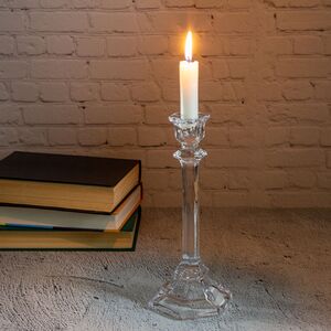 Стеклянный подсвечник на ножке Висконти 24 см (ShiShi, Эстония). Артикул: 47548