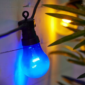 Гирлянда из лампочек Circus 10 ламп, разноцветные LED, 4.5 м, черный ПВХ, IP44 Star Trading фото 4
