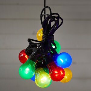 Гирлянда из лампочек Circus 10 ламп, разноцветные LED, 4.5 м, черный ПВХ, IP44 Star Trading фото 3