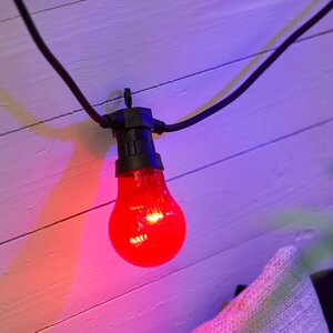 Гирлянда из лампочек Circus 10 ламп, разноцветные LED, 4.5 м, черный ПВХ, IP44 Star Trading фото 5