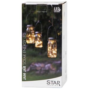 Подвесной светильник на солнечной батарее Solar Starlight 18*8 см теплый белый, IP44 Star Trading фото 9