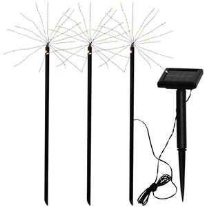 Садовые солнечные светильники Solar Firework 40*14 см, 90 теплых белых LED, 3 шт, IP44 Star Trading фото 2