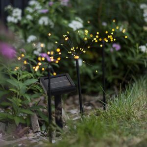 Садовые солнечные светильники Solar Firework 40*14 см, 90 теплых белых LED, 3 шт, IP44 Star Trading фото 4