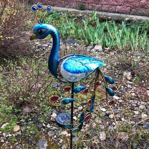 Садовый светильник Solar Peacock на солнечной батарее 80 см, IP44 Star Trading фото 3