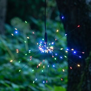 Подвесной садовый светильник Solar Glory Firework 50*26 см, 90 разноцветных LED ламп, на солнечной батарее, IP44