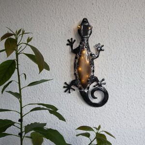 Светящееся панно на солнечной батарее Solar Gecko 52*27 см, 10 теплых белых LED ламп, IP44 (Star Trading, Швеция). Артикул: 482-20