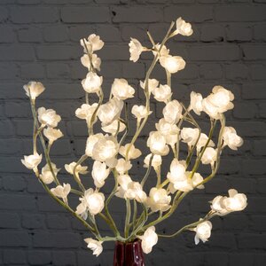 Светящийся букет Цветущая вишня 50 см, 60 теплых белых LED ламп Kaemingk фото 1