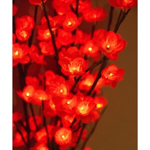 Светящийся букет Гранатовый цвет 50 см, 60 красных LED ламп Kaemingk фото 3