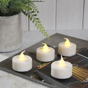 Чайная светодиодная свеча Меган 4 см, 4 шт, на батарейках Kaemingk фото 2