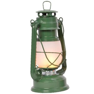 Декоративный светильник с имитацией пламени Сакромонте 25 см зеленый на батарейках, металл Kaemingk фото 3