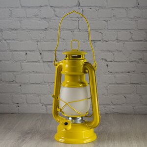 Декоративный светильник с имитацией пламени Сакромонте 25 см горчичный на батарейках, металл Kaemingk фото 2
