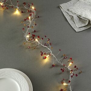 Светодиодная гирлянда на батарейках Восточный Колорит 1.5 м 16 теплых белых LED ламп, прозрачный ПВХ, IP20 (Kaemingk, Нидерланды). Артикул: 482721