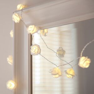 Светодиодная гирлянда на батарейках Чайные Розы 1.9 м, 20 теплых белых ламп, прозрачный ПВХ, IP20 (Boltze, Германия). Артикул: 2747900