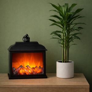 Декоративный светильник-фонарь Камин Bellatrix 35*30 см, на батарейках Kaemingk фото 4