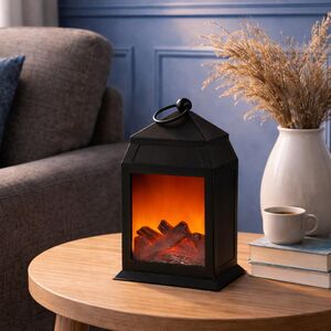 Декоративный фонарь-камин Шварцвальд 27 см, на батарейках (Kaemingk, Нидерланды). Артикул: 483548