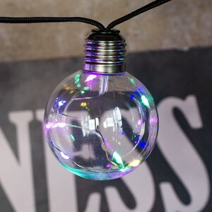 Гирлянда из лампочек Siesta Lights 10 ламп, разноцветные микро LED, 2.7 м, черный ПВХ, IP20 Kaemingk фото 2