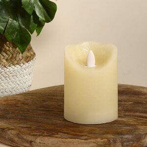 Светодиодная свеча с имитацией пламени Elody Beige 10 см, на батарейках, таймер Kaemingk фото 2