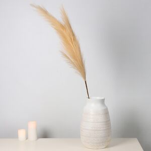 Светящаяся ветка для декора Кремовое Перо 118 см, теплые белые LED лампы, на батарейках Kaemingk (Кейминг) фото 4